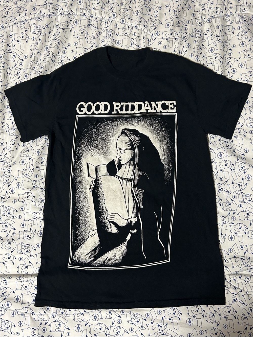 ‘Good Riddance’ Nun Parody Graphic Tee Shirt